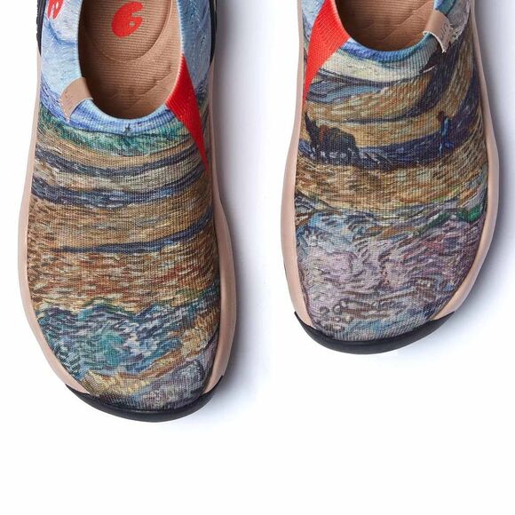 UIN Women's Walking Shoes Slip On Shoes(VAN GOGH ENCLOSED FIELD WITH PLOUGHMAN 3 - Picture 6 of 8